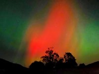 Aurora borealis from above Keswick