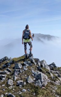 Cloud inversion on Conival, Assynt